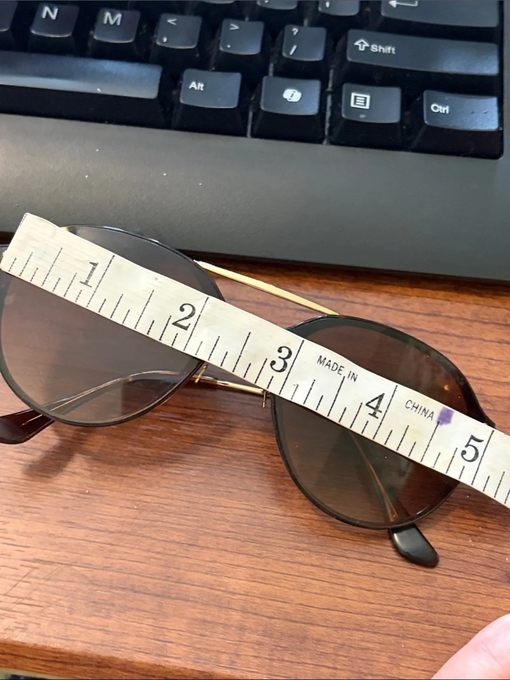 Ray-Ban Men’s Black Frames with Gold Accents Sunglasses